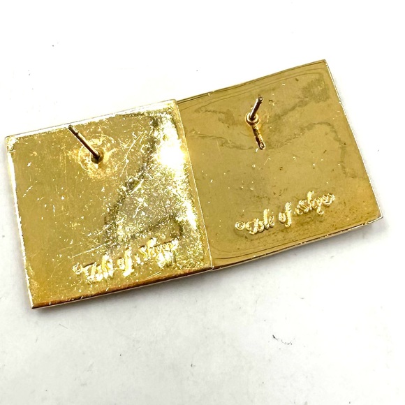 Laurel Burch Isle of Skye Enamel Earrings Vintage Retired - Picture 4 of 4